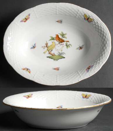 Rothschild Bird (RO) 10" Oval Vegetable Bowl