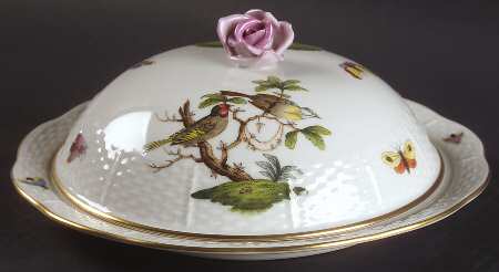Rothschild Bird (RO) Muffin Dish & Lid