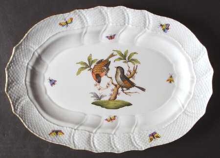 Rothschild Bird (RO) 13" Oval Serving Platter