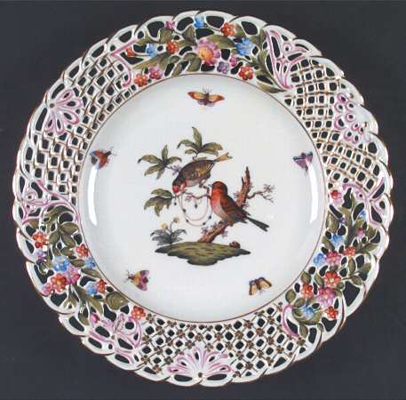 Rothschild Bird (RO) 9" Pierced Plate