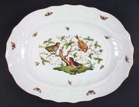 Rothschild Bird (RO) 16" Oval Serving Platter