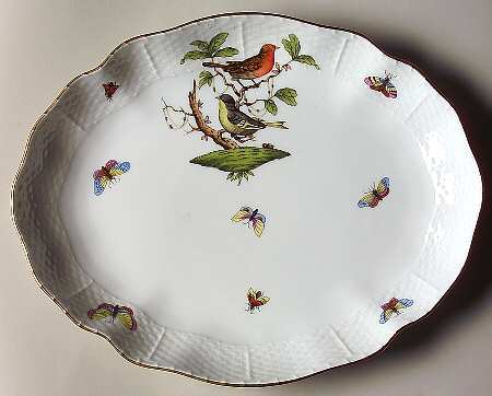 Rothschild Bird (RO) 10" Oval Dish