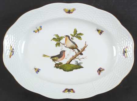 Rothschild Bird (RO) 12" Oval Serving Platter