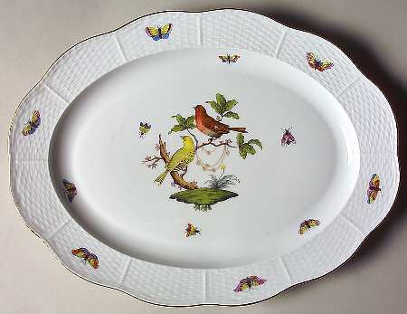 Rothschild Bird (RO) 14" Oval Serving Platter