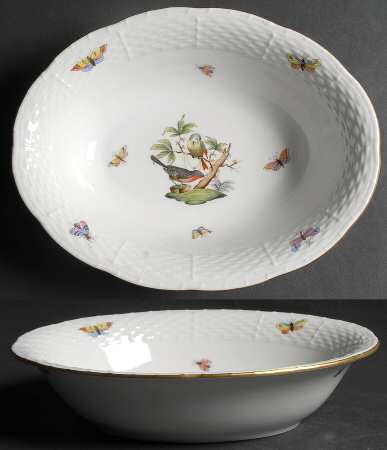 Rothschild Bird (RO) 10" Oval Vegetable Bowl