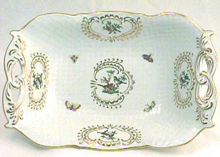 Rothschild Bird (RO) 12" Handled Rectangular Bowl
