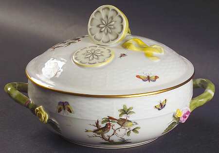 Rothschild Bird (RO) Small Round Covered Vegetable