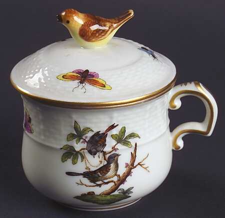 Rothschild Bird (RO) Pot de Creme (2 Pc)-Lid & Base