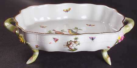 Rothschild Bird (RO) 11" Scalloped 4-Toed Bowl