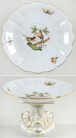 Rothschild Bird (RO) Round Compote (Height X Width)