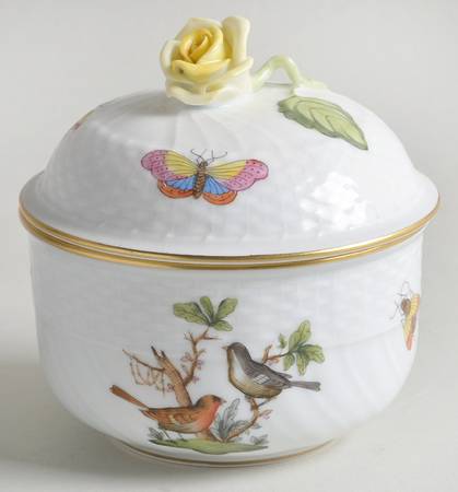 Rothschild Bird (RO) Mini Sugar Bowl & Lid