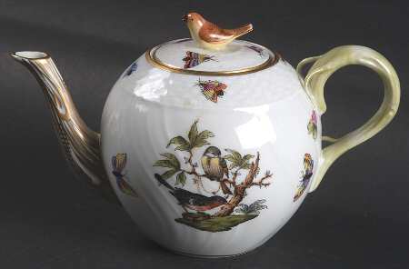 Rothschild Bird (RO) Individual Teapot & Lid