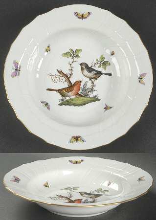 Rothschild Bird (RO) Large Rim Soup Bowl