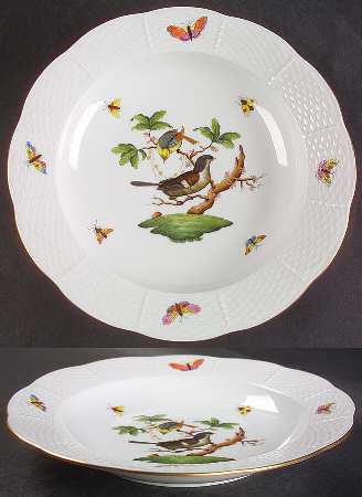 Rothschild Bird (RO) Large Rim Soup Bowl