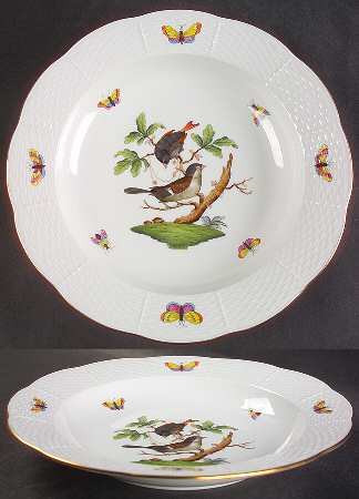 Rothschild Bird (RO) Large Rim Soup Bowl