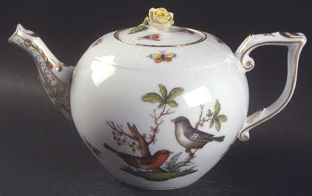 Rothschild Bird (RO) Teapot & Lid