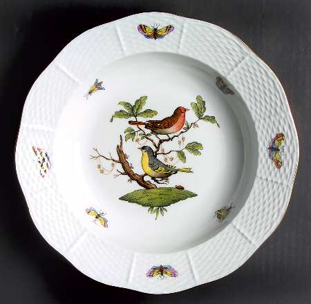 Rothschild Bird (RO) Large Rim Soup Bowl