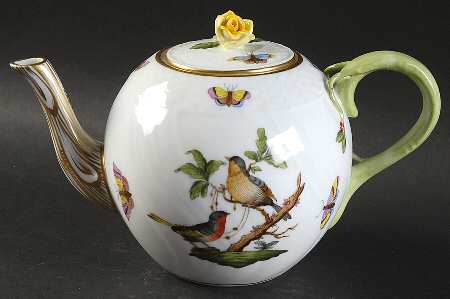 Rothschild Bird (RO) Mini Teapot & Lid