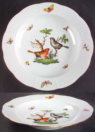 Rothschild Bird (RO) Large Rim Soup Bowl