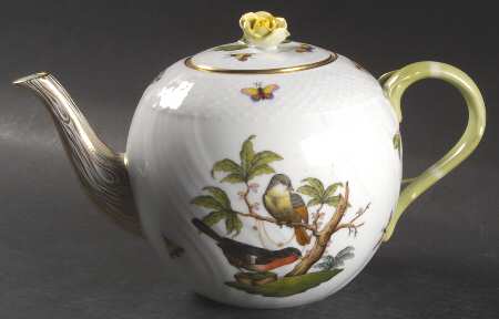 Rothschild Bird (RO) Teapot & Lid