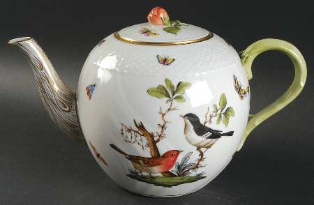 Rothschild Bird (RO) Teapot & Lid