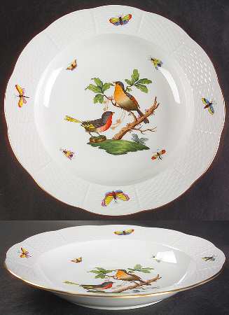 Rothschild Bird (RO) Large Rim Soup Bowl