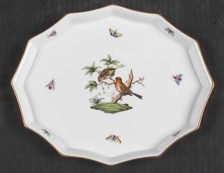 Rothschild Bird (RO) 9" Scalloped Tray