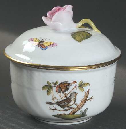 Rothschild Bird (RO) Mini Sugar Bowl & Lid