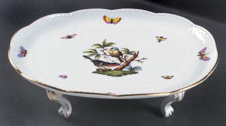 Rothschild Bird (RO) 10" 4 Toed Oval Tray