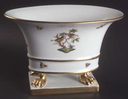 Rothschild Bird (RO) 5" Oval Footed Urn