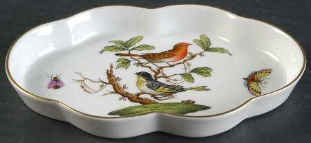 Rothschild Bird (RO) 5" Scalloped Tray