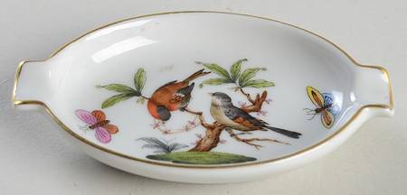 Rothschild Bird (RO) 3" Oval Ashtray with Lips