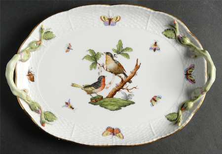 Rothschild Bird (RO) 11" Oval Handled Tray