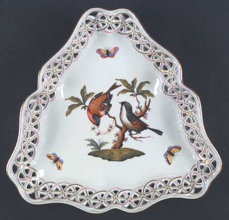 Rothschild Bird (RO) Large Pierced Triangular Dish