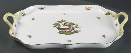 Rothschild Bird (RO) 18" Rectangular Handled Tray