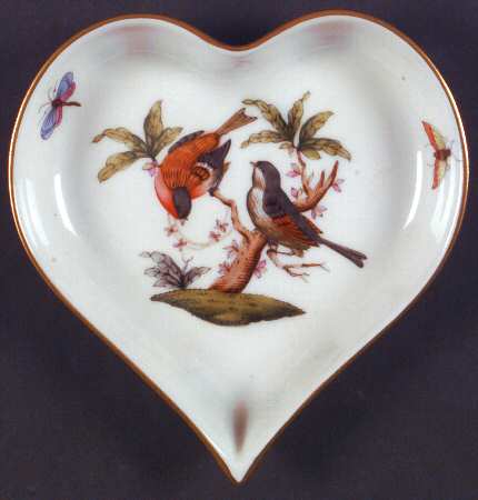 Rothschild Bird (RO) Hearts Shaped Tray