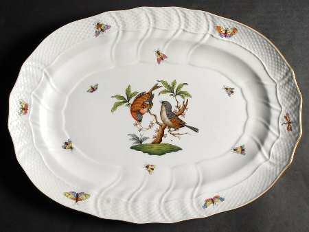 Rothschild Bird (RO) 15" Oval Serving Platter