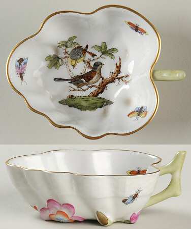Rothschild Bird (RO) 4" Leaf Dish