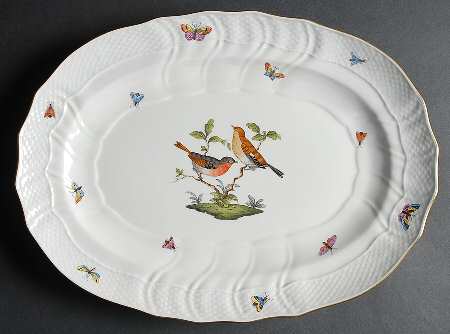 Rothschild Bird (RO) 15" Oval Serving Platter