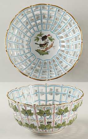 Rothschild Bird (RO) 6" Round Open Weave Basket