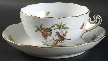 Rothschild Bird (RO) Breakfast Cup & Saucer Set