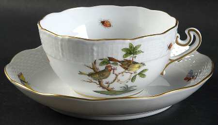 Rothschild Bird (RO) Breakfast Cup & Saucer Set