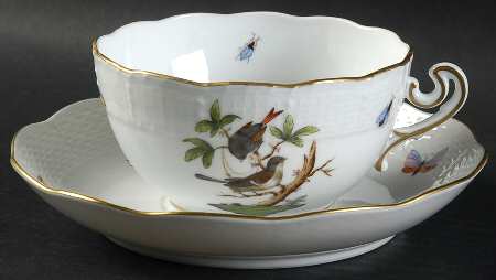 Rothschild Bird (RO) Breakfast Cup & Saucer Set