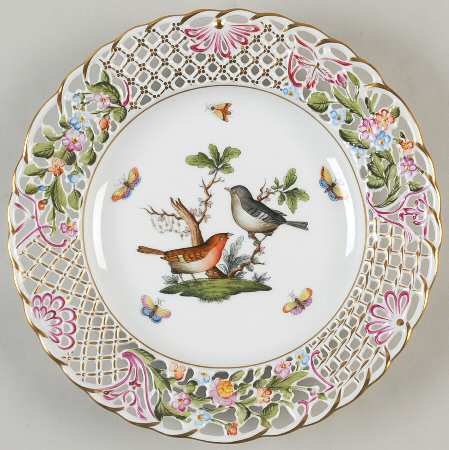 Rothschild Bird (RO) 9" Pierced Plate