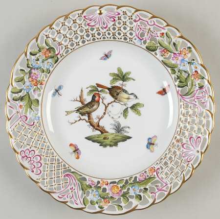 Rothschild Bird (RO) 9" Pierced Plate