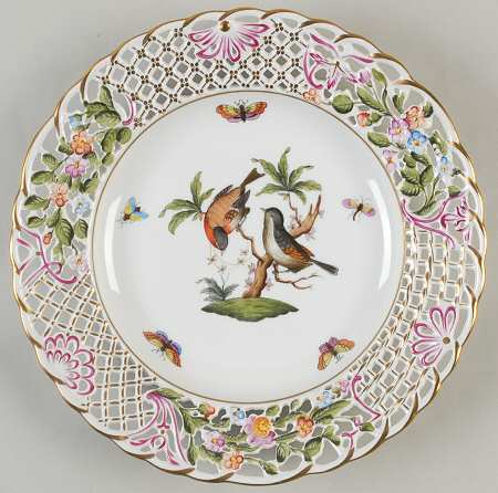 Rothschild Bird (RO) 9" Pierced Plate
