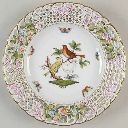 Rothschild Bird (RO) 9" Pierced Plate