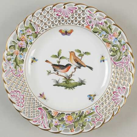 Rothschild Bird (RO) 9" Pierced Plate