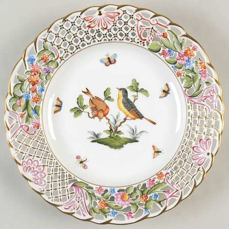 Rothschild Bird (RO) 9" Pierced Plate
