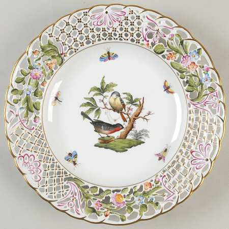 Rothschild Bird (RO) 9" Pierced Plate